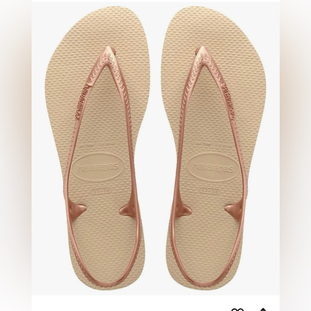 Havaianas Sand and Copper Flip Flops